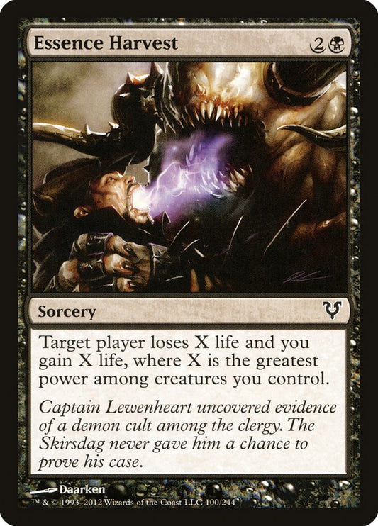 MTG Card Title: Essence Harvest AVR/100