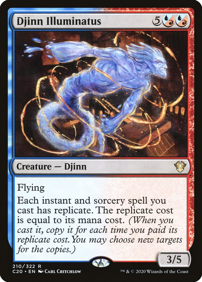 MTG Card Title: Djinn Illuminatus C20/210