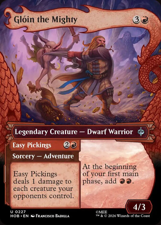 MTG Card Title: Glóin the Mighty // Easy Pickings HOB/227