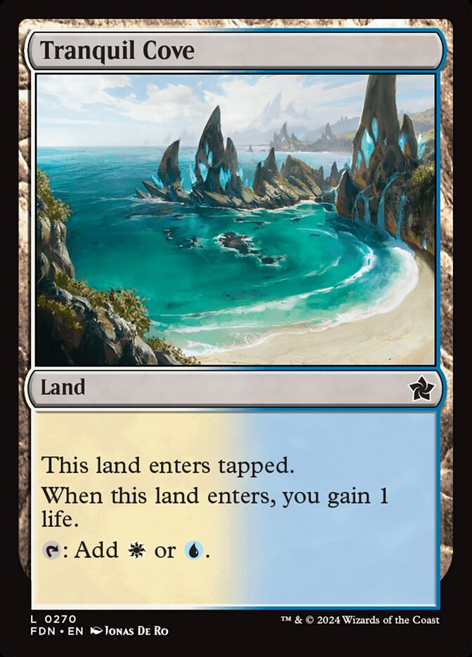 MTG Card Title: Tranquil Cove FDN/270