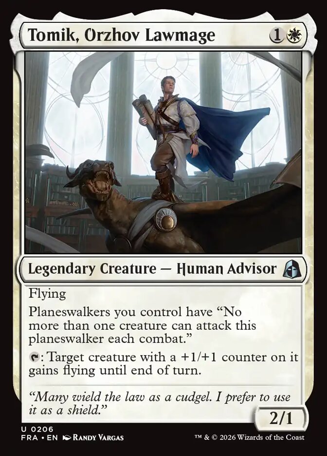 MTG Card Title: Tomik, Orzhov Lawmage FRA/206