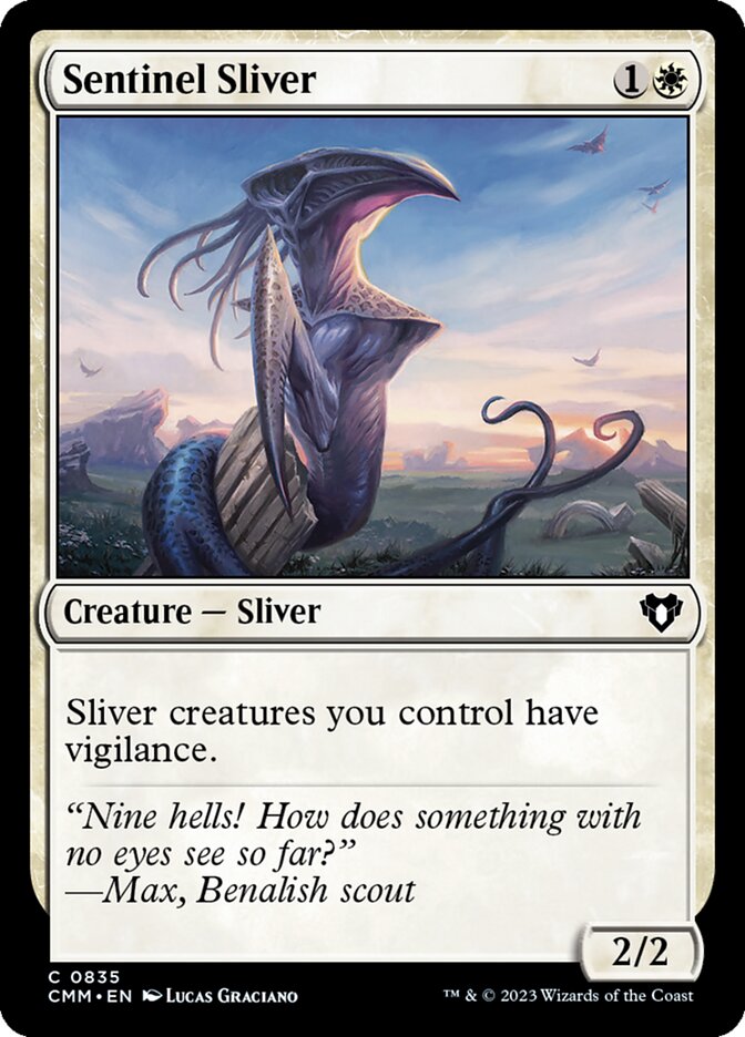 MTG Card Title: Sentinel Sliver CMM/835
