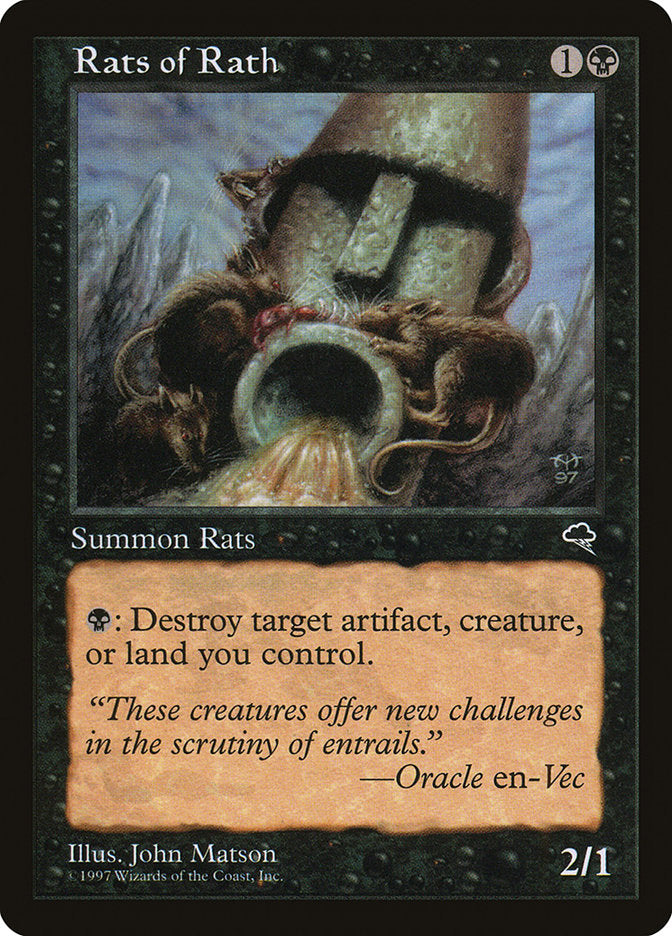 MTG Card Title: Rats of Rath TMP/150