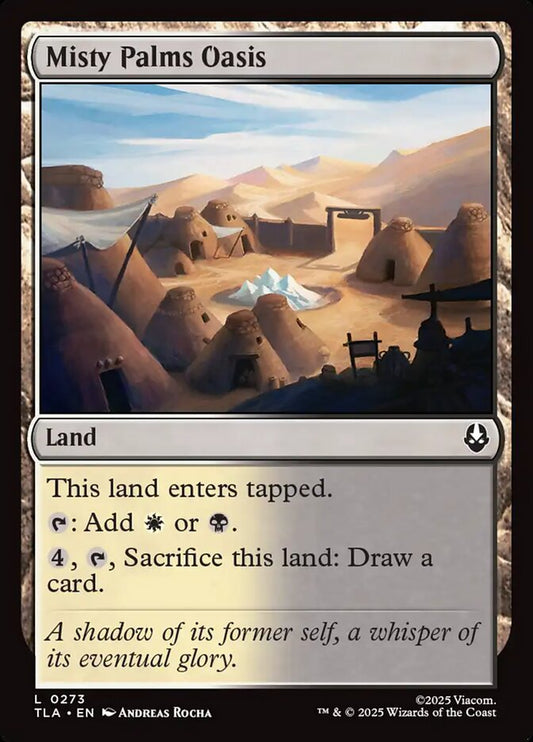 MTG Card Title: Misty Palms Oasis TLA/273