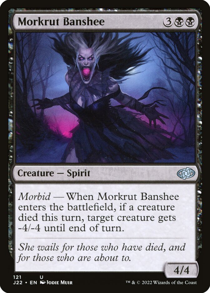 MTG Card Title: Morkrut Banshee J22/121