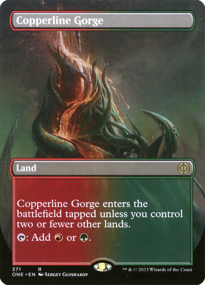 MTG Card Title: Copperline Gorge ONE/371