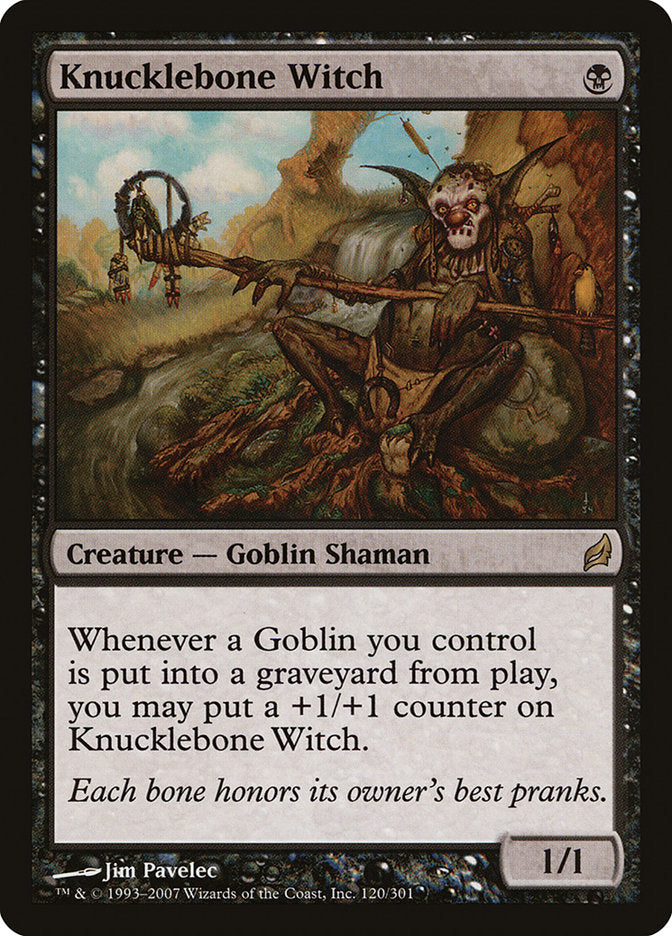 MTG Card Title: Knucklebone Witch LRW/120