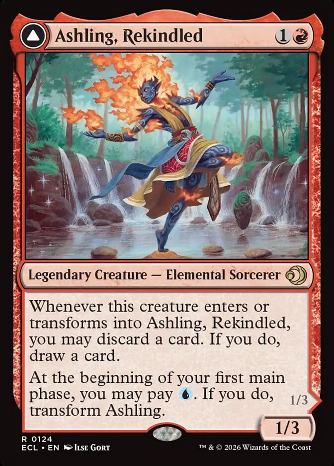 MTG Card Title: Ashling, Rekindled // Ashling, Rimebound ECL/124