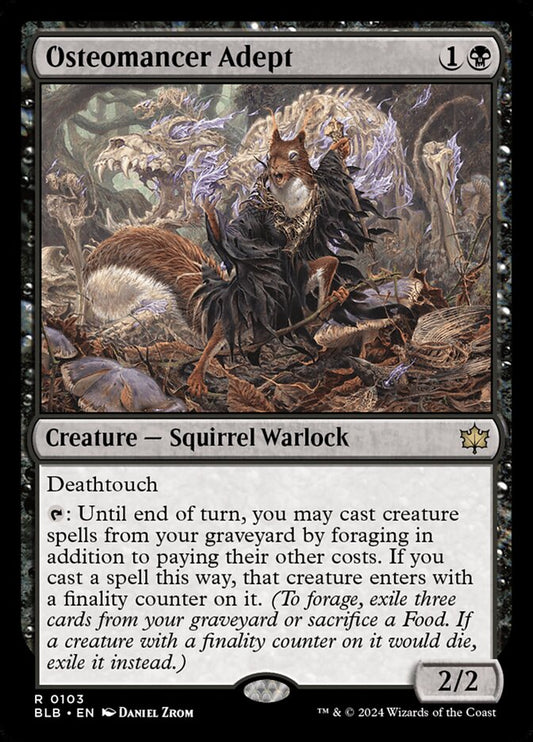 MTG Card Title: Osteomancer Adept BLB/103