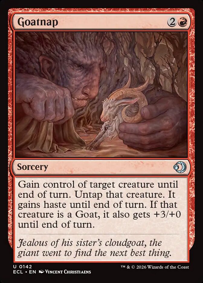 MTG Card Title: Goatnap ECL/142