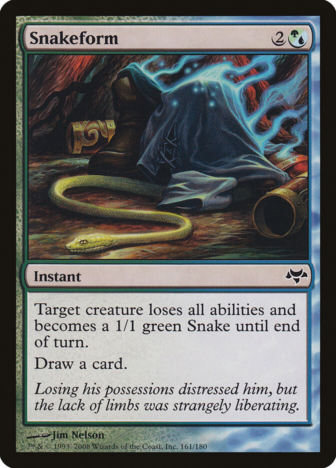 MTG Card Title: Snakeform EVE/161