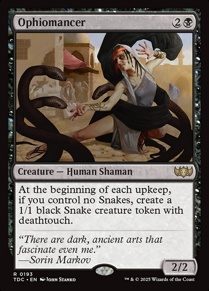 MTG Card Title: Ophiomancer TDC/193