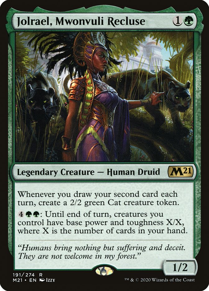 MTG Card Title: Jolrael, Mwonvuli Recluse M21/191