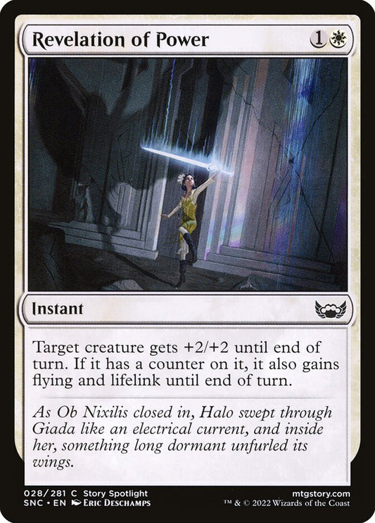 MTG Card Title: Revelation of Power SNC/28