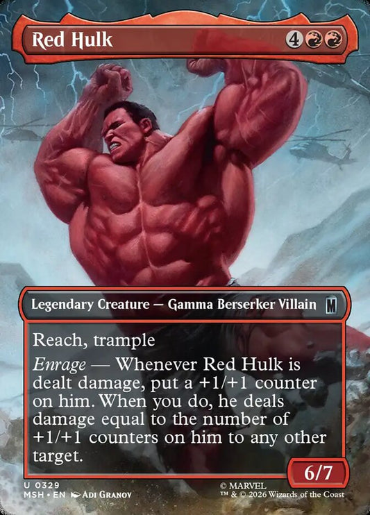 MTG Card Title: Red Hulk MSH/329