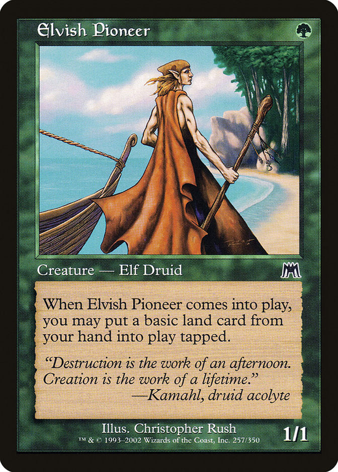 MTG Card Title: Elvish Pioneer ONS/257