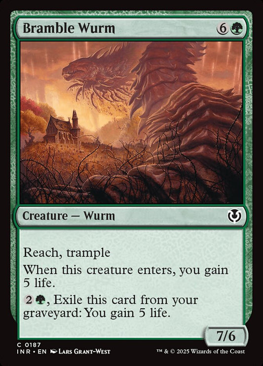MTG Card Title: Bramble Wurm INR/187