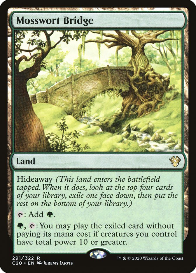 MTG Card Title: Mosswort Bridge C20/291