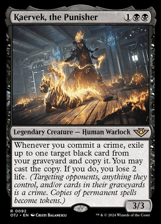 MTG Card Title: Kaervek, the Punisher OTJ/92