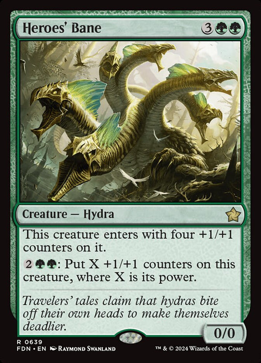 MTG Card Title: Heroes' Bane FDN/639