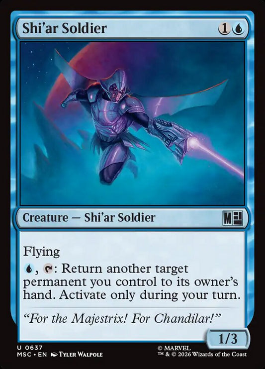 MTG Card Title: Shi'ar Soldier MSC/637