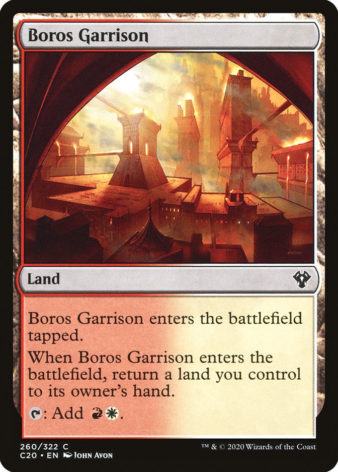 MTG Card Title: Boros Garrison C20/260