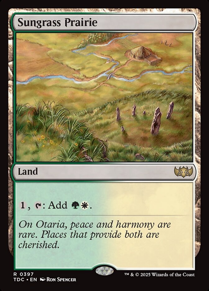 MTG Card Title: Sungrass Prairie TDC/397