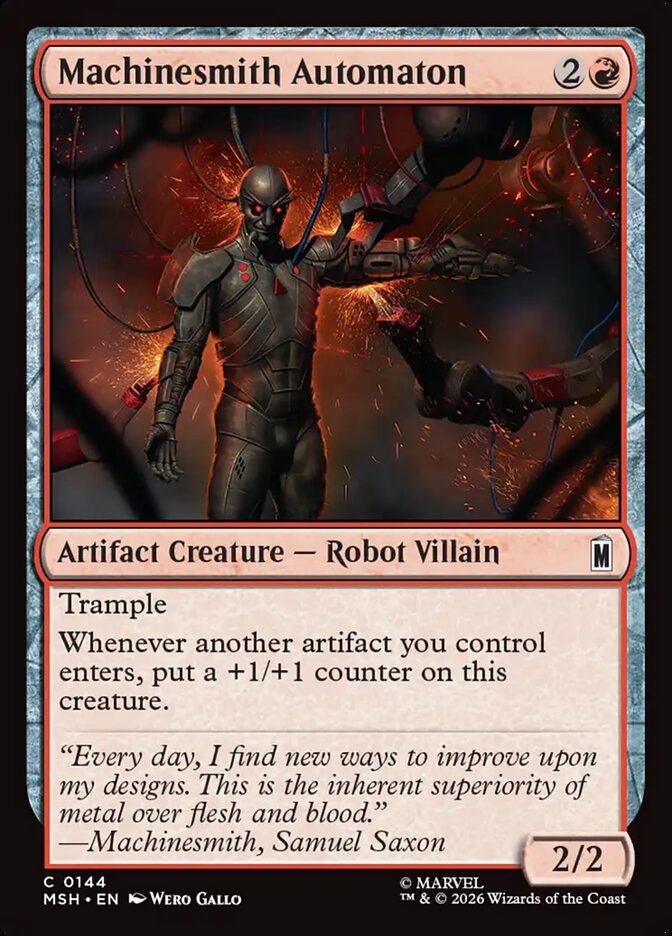 MTG Card Title: Machinesmith Automaton MSH/144
