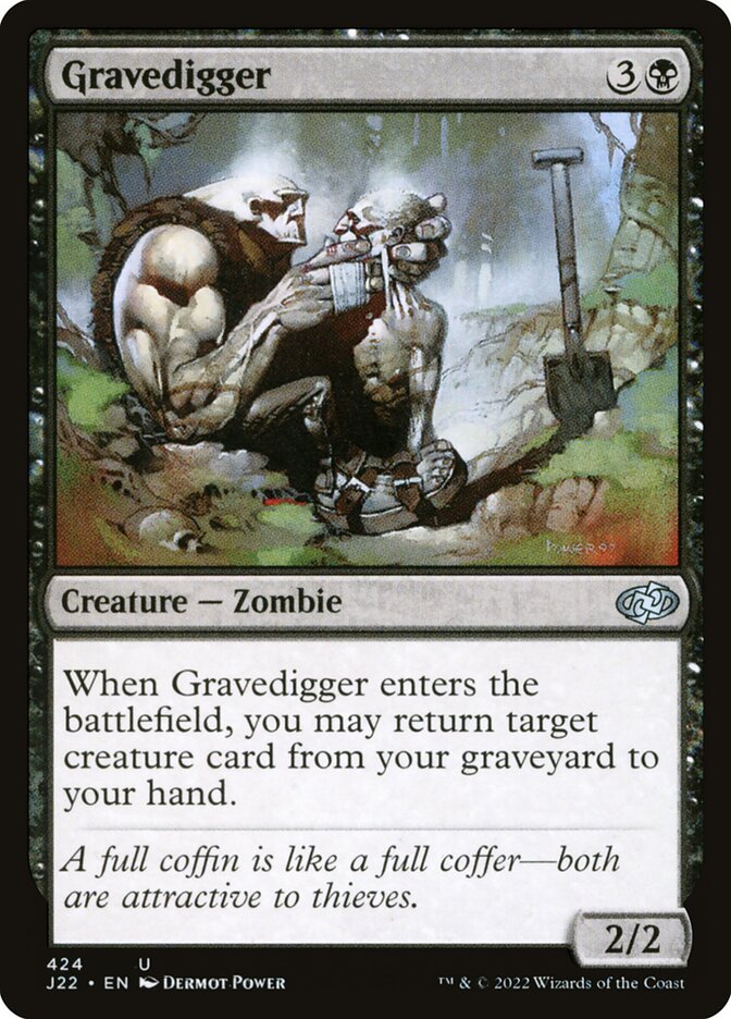MTG Card Title: Gravedigger J22/424