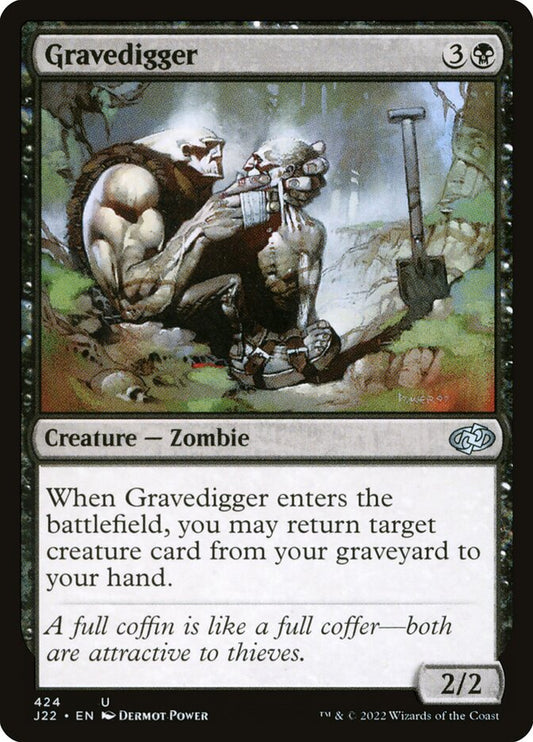 MTG Card Title: Gravedigger J22/424