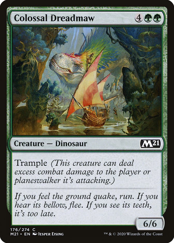 MTG Card Title: Colossal Dreadmaw M21/176