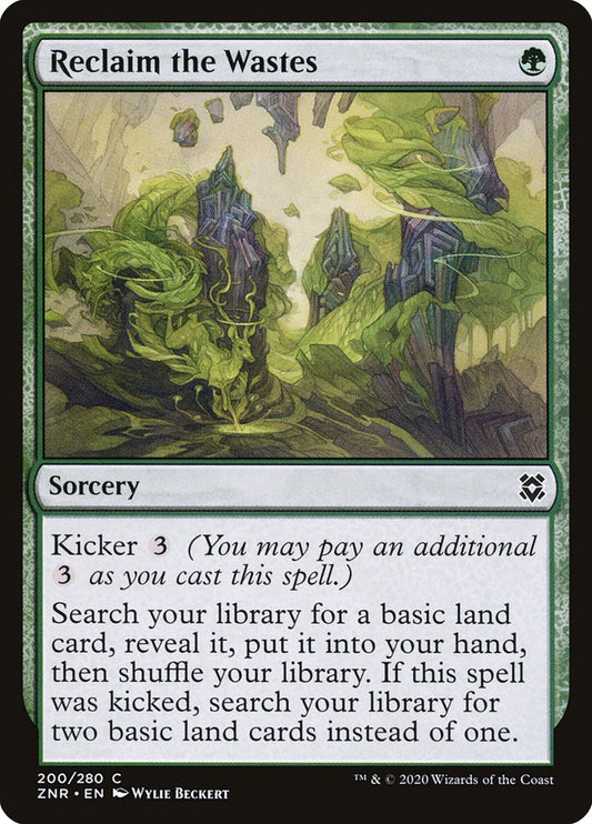 MTG Card Title: Reclaim the Wastes ZNR/200
