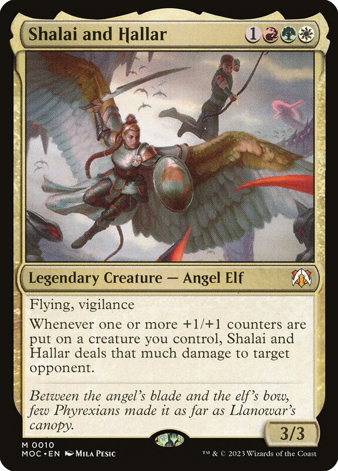 MTG Card Title: Shalai and Hallar MOC/10