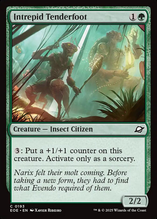 MTG Card Title: Intrepid Tenderfoot EOE/193