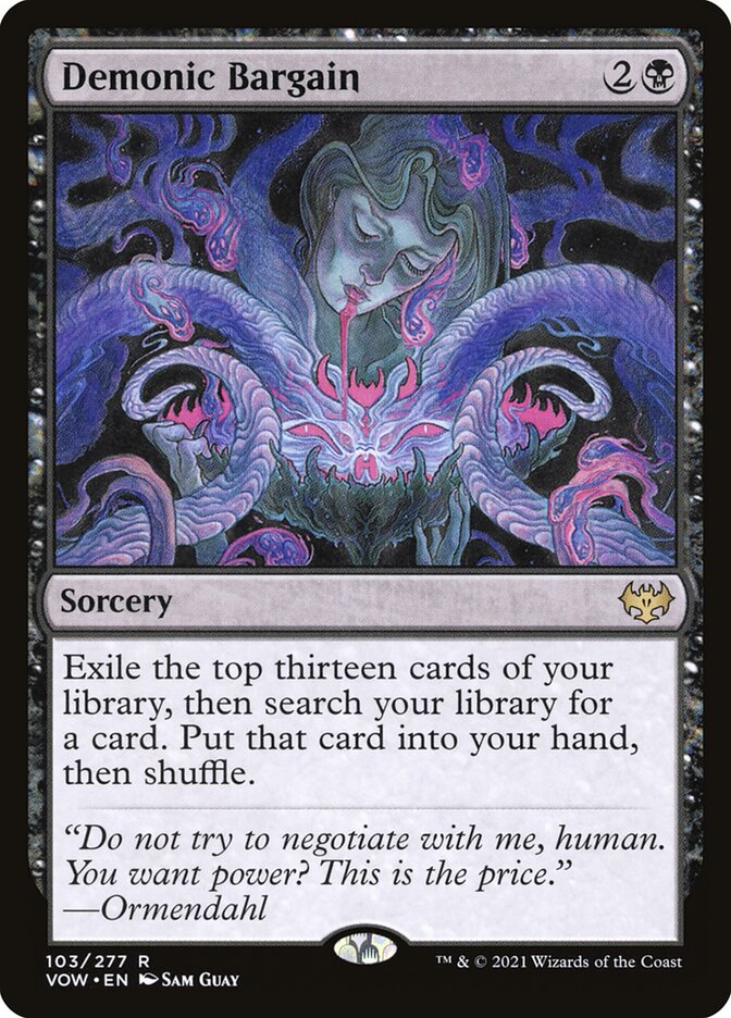 MTG Card Title: Demonic Bargain VOW/103