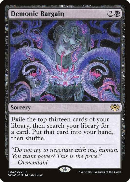 MTG Card Title: Demonic Bargain VOW/103