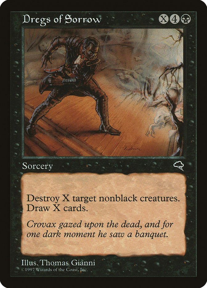 MTG Card Title: Dregs of Sorrow TMP/131