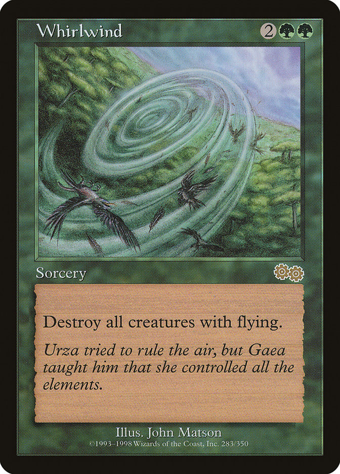 MTG Card Title: Whirlwind USG/283