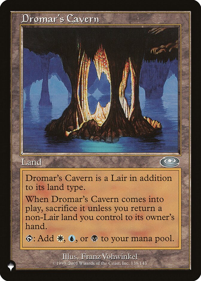 MTG Card Title: Dromar's Cavern PLST/PLS-138