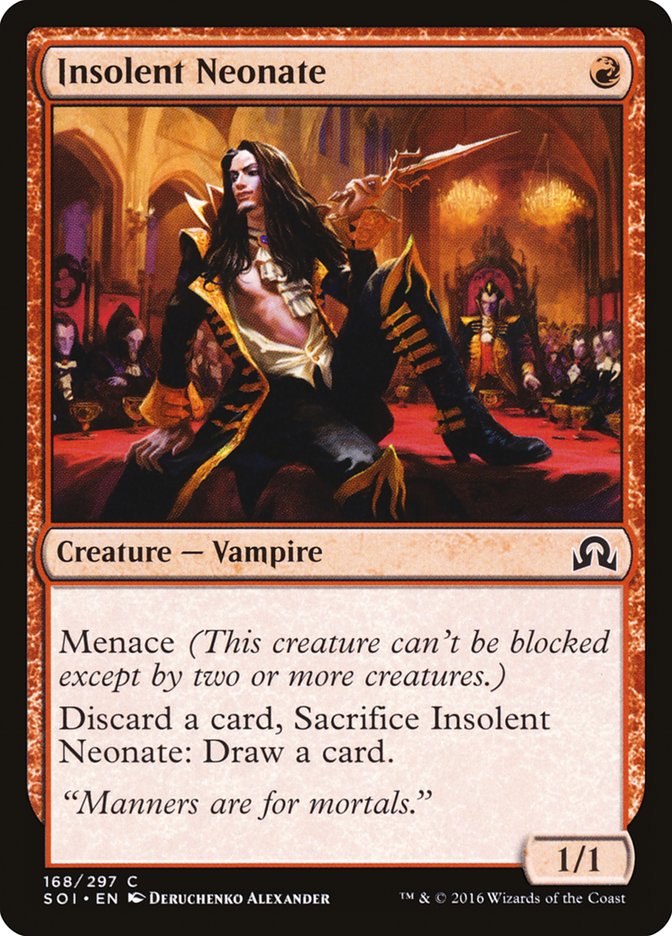 MTG Card Title: Insolent Neonate SOI/168