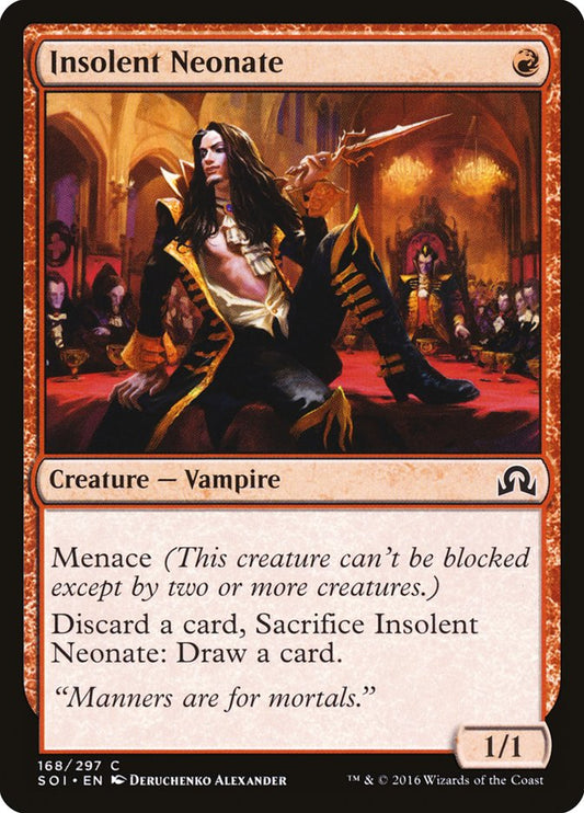 MTG Card Title: Insolent Neonate SOI/168