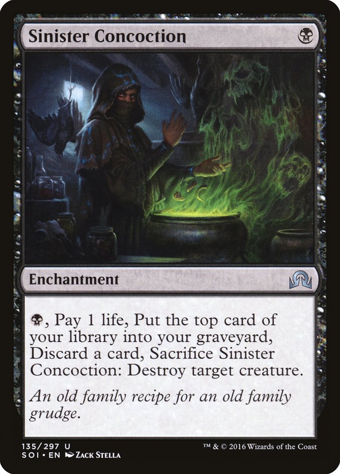 MTG Card Title: Sinister Concoction SOI/135