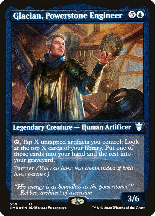 MTG Card Title: Glacian, Powerstone Engineer CMR/559