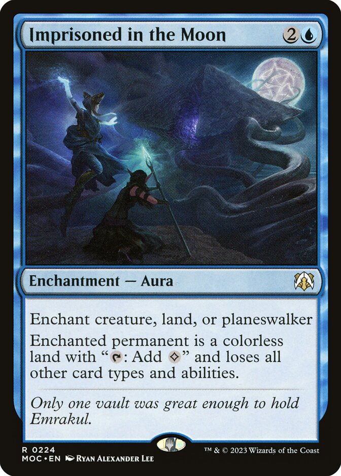 MTG Card Title: Imprisoned in the Moon MOC/224