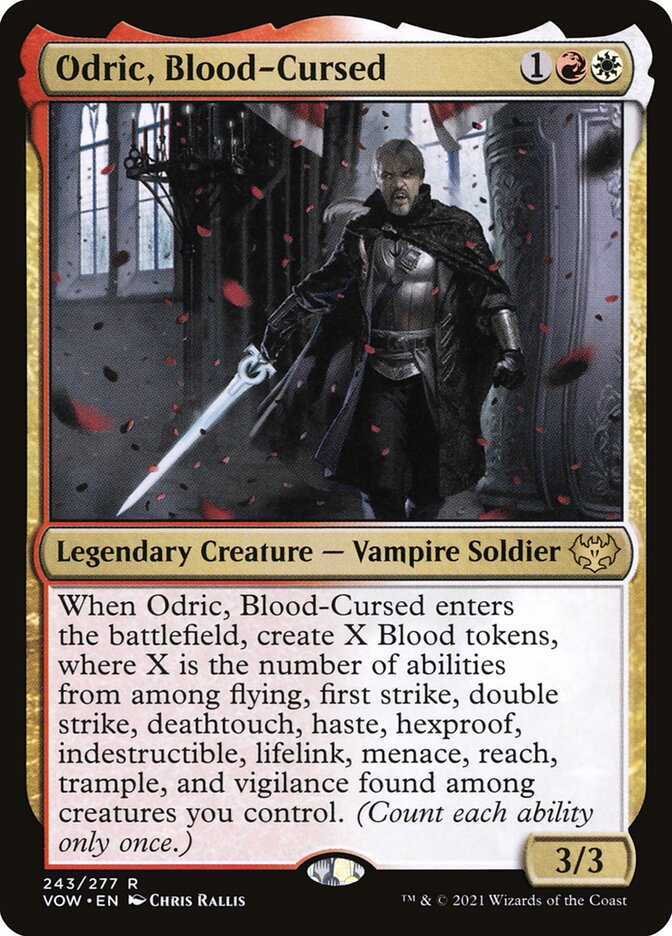 MTG Card Title: Odric, Blood-Cursed VOW/243