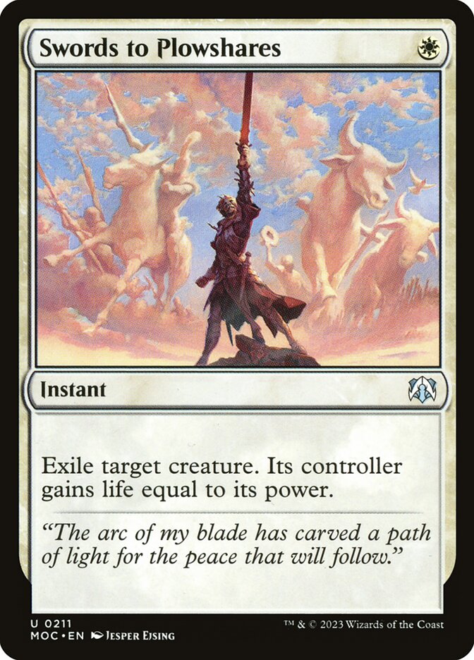 MTG Card Title: Swords to Plowshares MOC/211