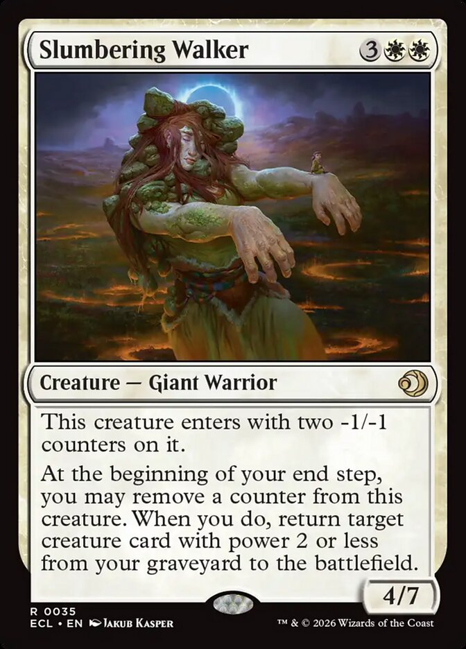 MTG Card Title: Slumbering Walker ECL/35