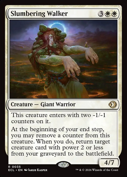 MTG Card Title: Slumbering Walker ECL/35