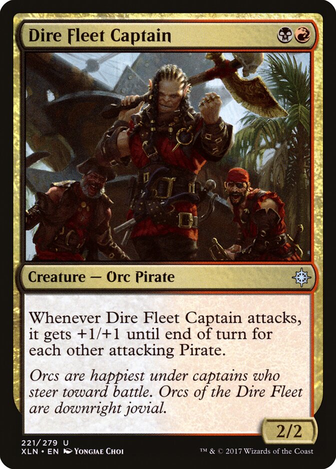 MTG Card Title: Dire Fleet Captain XLN/221
