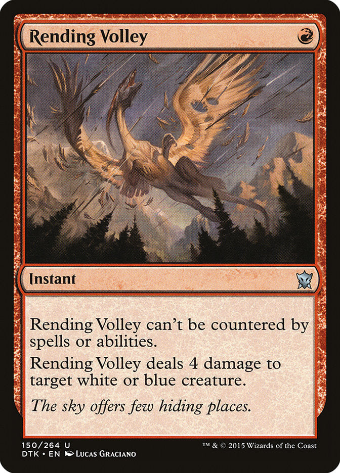 MTG Card Title: Rending Volley DTK/150